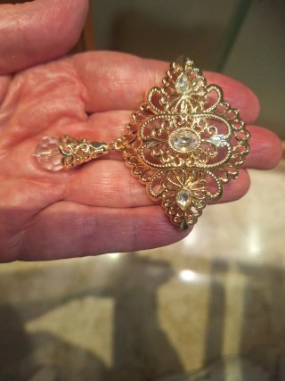 Broche ( joia)  traje fallera Alicantina oro