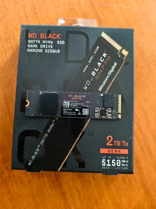 SSD NVMe 2TB WD_BLACK SN770 Gen4