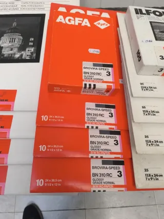 Papel Fotográfico Ilford, Agfa y Valca