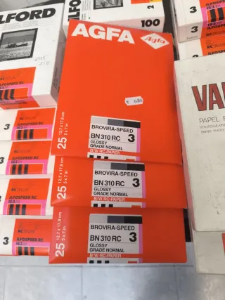 Papel Fotográfico Ilford, Agfa y Valca