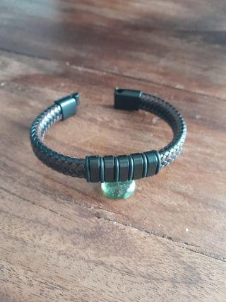 Bracciale Uomo Vintage Intrecciato - Marrone