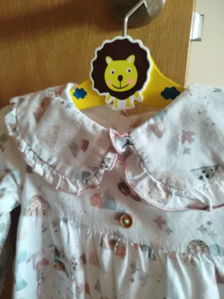 Vestido bebé 12 meses con braguita