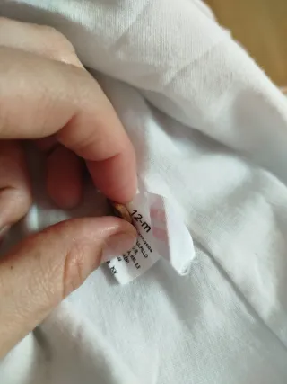 Vestido bebé 12 meses con braguita