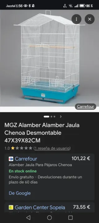 Gabbia per uccelli ALAMBER