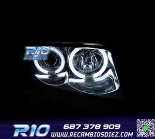 FAROS AUDI A4 B5 94-99 OJOS ANGEL CCFL FONDO NEGRO