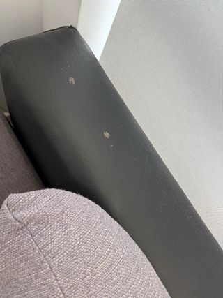 Sofá Cama Chaise Longue Negro y Gris