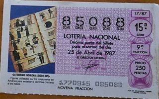 Lotería Nacional 25 Abril 1987