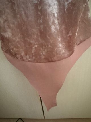 Body estivo primaverile color rosa cipria taglia S