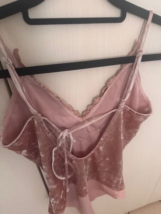 Body estivo primaverile color rosa cipria taglia S
