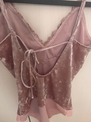 Body estivo primaverile color rosa cipria taglia S