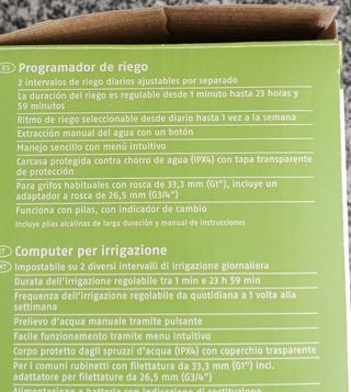 Lote 6 soportes forja macetero+riego+programador