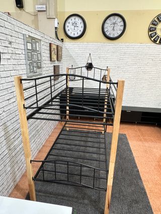 Litera individual metálica y madera