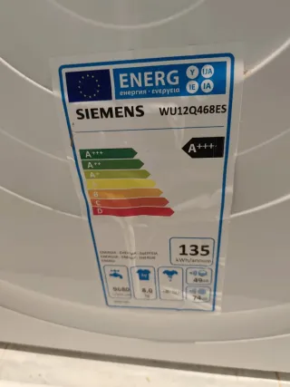 Lavadora Siemens iQdrive VarioSpeed 8kg