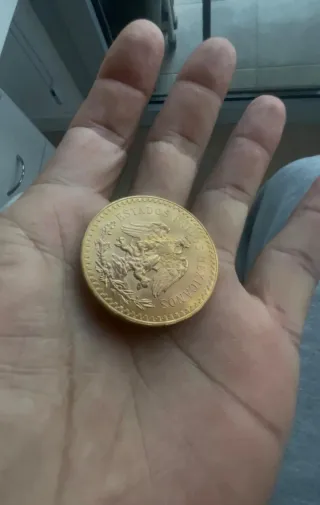 Moneda 50 Pesos Mexicanos Oro Puro 1947