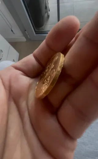 Moneda 50 Pesos Mexicanos Oro Puro 1947