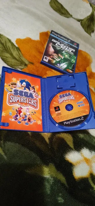 Lote 2 Juegos PS2: Sega Superstars y Splinter Cell