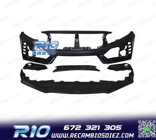 PARAGOLPES DELANTERO HONDA CIVIC 16- LOOK TYPE R