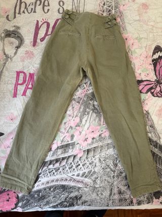 Pantalones verdes de talle alto