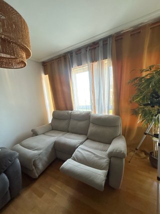 Sofá chaiselongue gris