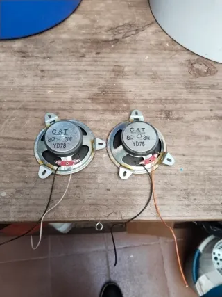Altavoces pequeños negros