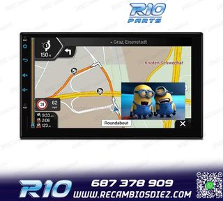 RADIO GPS ANDROID 12 HD TACTIL BLUETOOTH USB SD