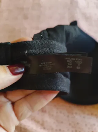 Sujetador negro con encaje