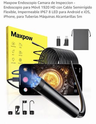 Endoscopio HD 1920 IP67 5m Camara inspeccion Nuevo