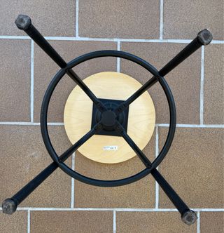 Sgabello Ikea Kullaberg Legno/Acciaio Nero