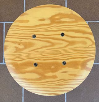 Sgabello Ikea Kullaberg Legno/Acciaio Nero