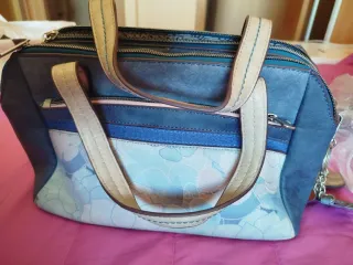 Bolso Kimmidoll Azul y Beige