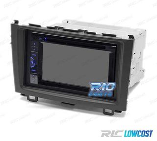 MARCO NEGRO RADIO 2-DIN PARA HONDA CR-V 07-11