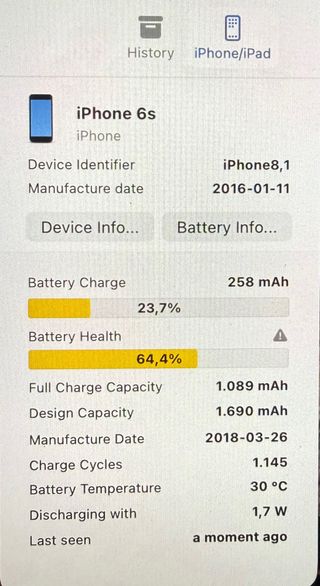 iPhone 6s Plata/Gris Espacial