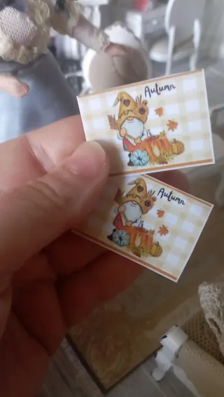 Set cucina 1:12 Gnomo d'Autunno