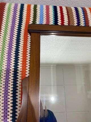 Espejo antiguo de madera