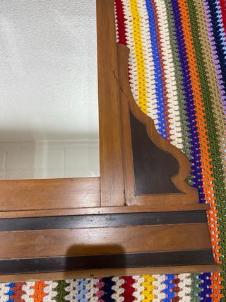 Espejo antiguo de madera