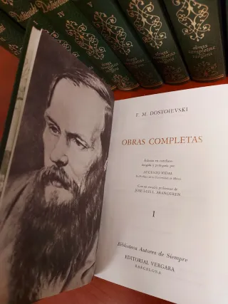 Dostoyevski, Obras Completas. Edit. Vergara, 1969.