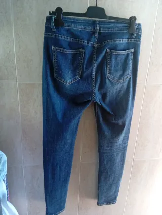 Vaqueros elástico de Mujer Azul Talla XL