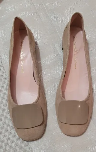 Ballerine in camoscio