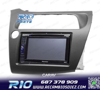 MARCO NEGRO RADIO 2-DIN PARA HONDA CIVIC HATCHBACK 06-11