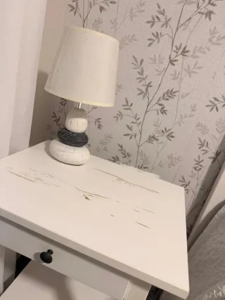 Estructura Cama Ikea +somier +2Mesitas+colchón1'35