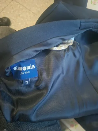 Traje comunión niño azul Timberland Talla 13