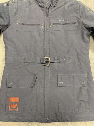 Giacca Trench Adidas Blu