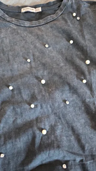 Camiseta gris perlas