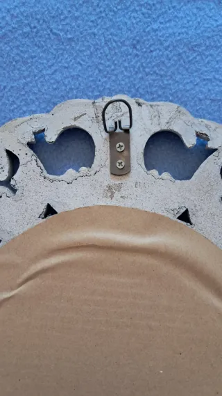 Espejo Ovalado Decorativo Blanco