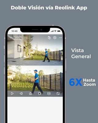 Cámara Vigilancia 4K WiFi 6 PTZ Doble Lente NUEVA