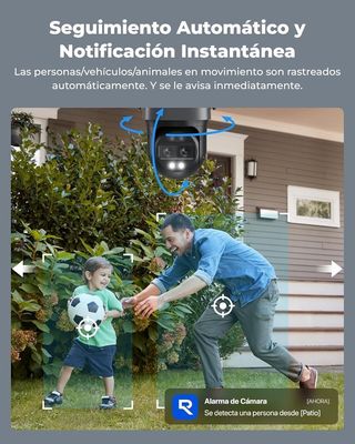 Cámara Vigilancia 4K WiFi 6 PTZ Doble Lente NUEVA