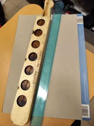 Porta bicchieri per shot in legno