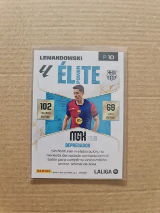 Cromo Panini Lewandowski (FIRMADO) Megacracks 2025