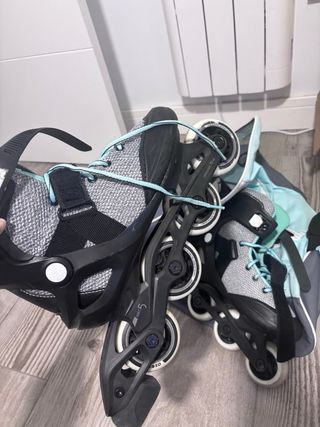 Patines en línea y protecciones Talla M
