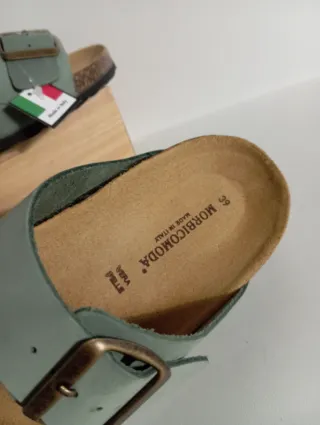 Ciabatte donna verdi Made in Italy